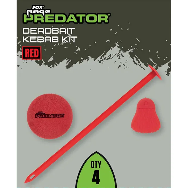 FOX Rage Predator Deadbait Kebab Kit Red