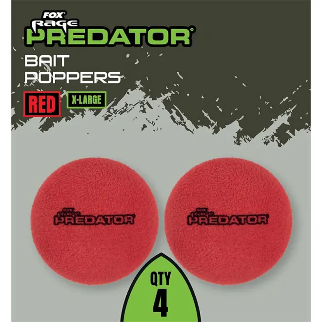 FOX Rage Predator Bait Poppers Red X Large