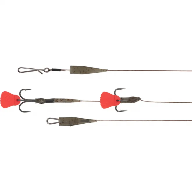 FOX Rage Predator Kwik Change Paternoster Trace 30 cm Size 4 Barbed 40 lb