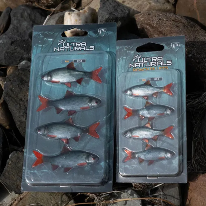 FOX Rage Ultra Natural Roach Fillet 6 cm 4 Stück