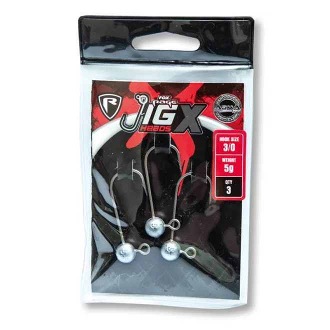 FOX Rage Jig Head X Size 4/0 - 15 g - 3 Stück