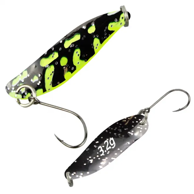 FTM Spoon Hammer 3,2 g Schwarz Neon Grün/Schwarz mit Glitter