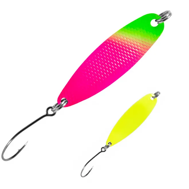 FTM Spoon Hammer 1,7 g Grün Gelb Rosa/Gelb UV