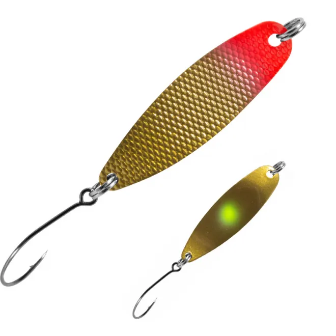 FTM Spoon Hammer 1,7 g Rot Kupfer/Kupfer Neon Gelb UV