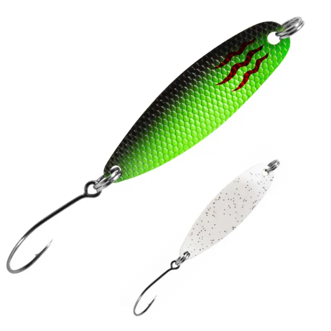 FTM Spoon Hammer 1,7 g Grün Schwarz/Weiß mit Glitter UV