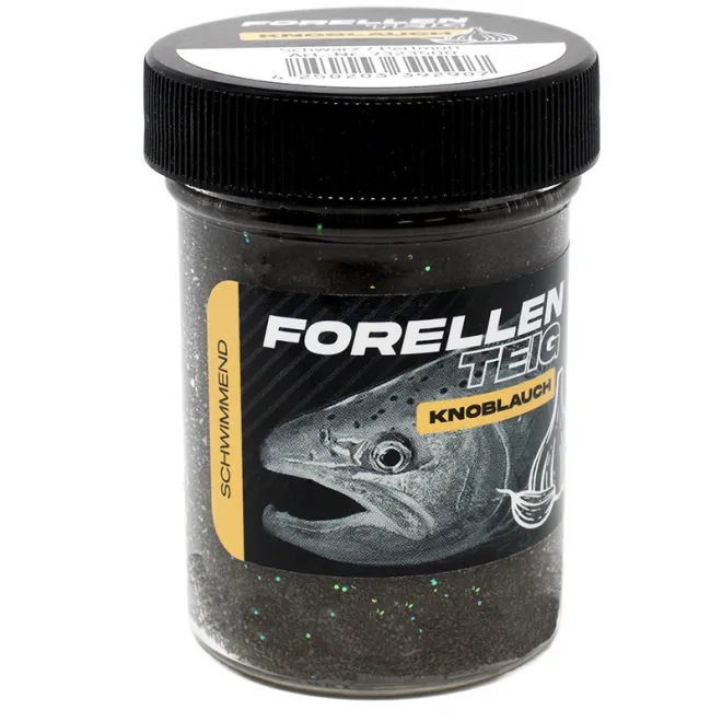 FTM Forellenteig Knoblauch Schwimmend 50 g Schwarz/Perlmutt