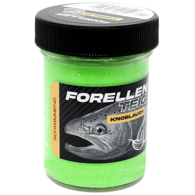 FTM Forellenteig Knoblauch Schwimmend 50 g Frühlingsgrün UV