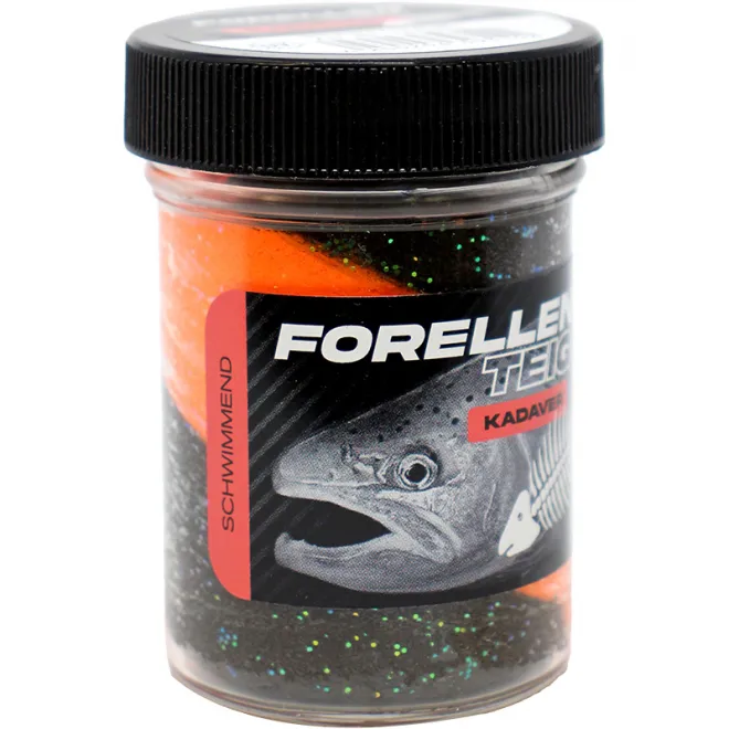 FTM Forellenteig Kadaver Schwimmend 50 g Schwarz/Orange UV