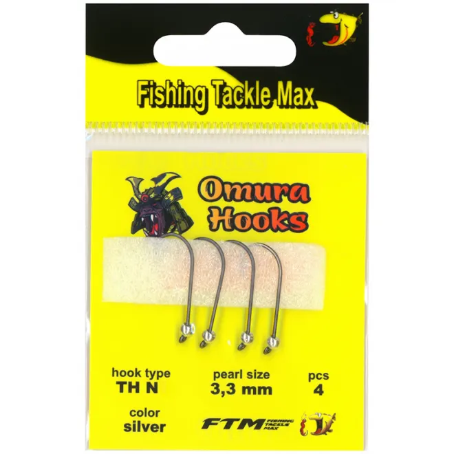 FTM Omura Hook TH N6 Silber 3,3 mm 4 Stück
