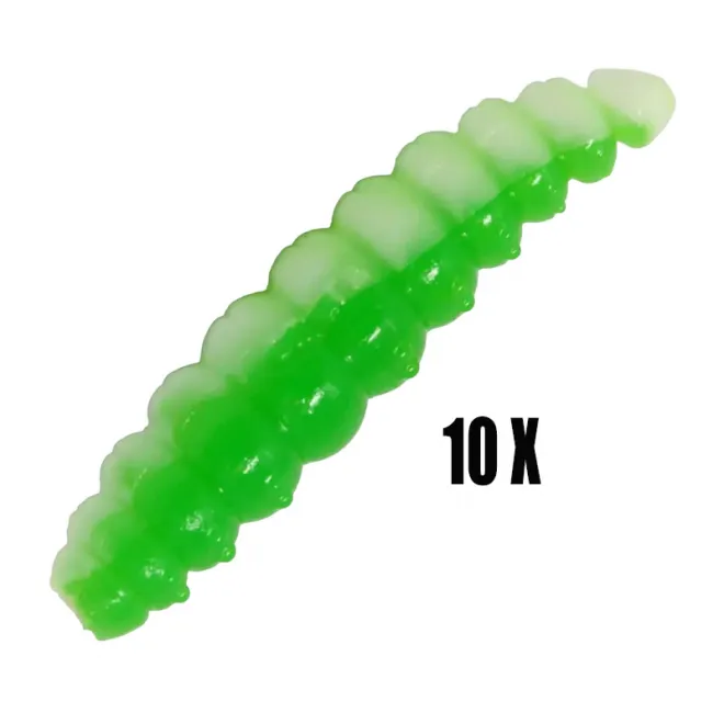 FTM Omura Baits Larvy Käse 3,5 cm Hellgrün/Weiß