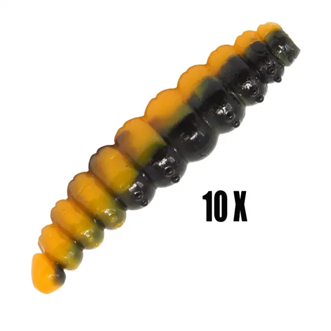 FTM Omura Baits Larvy Käse 4,5 cm Schwarz/Ocker