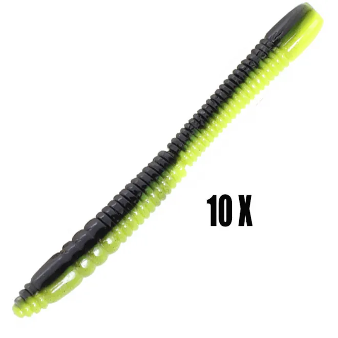 FTM Omura Baits Wurmy Käse 6,5 cm Schwarz/Frühlingsgrün