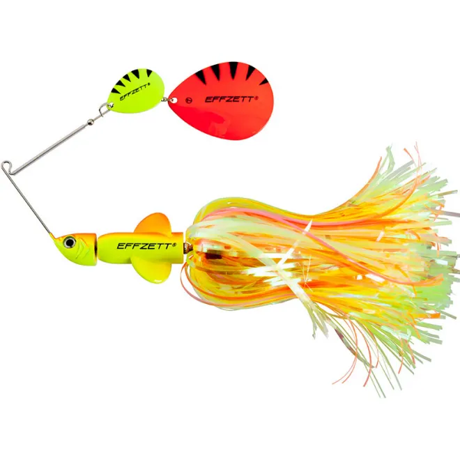 Effzett Pike Rattlin Spinnerbait 17 cm 43 g Fluo Yellow/Orange