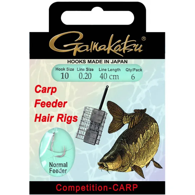 Gamakatsu BKS-3323B Feeder Hair Rig 12 cm - 0,18 mm - 12