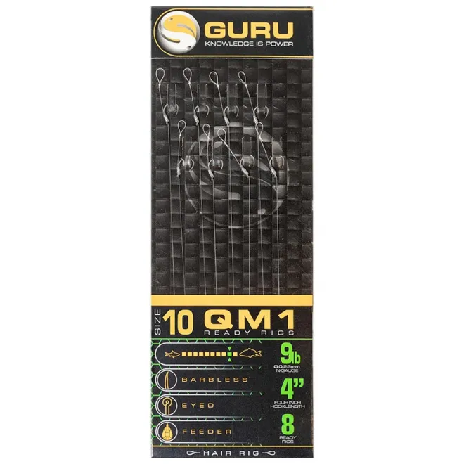 Guru QM1 Standard Hair Rig 4 Inch 0,22 mm 12