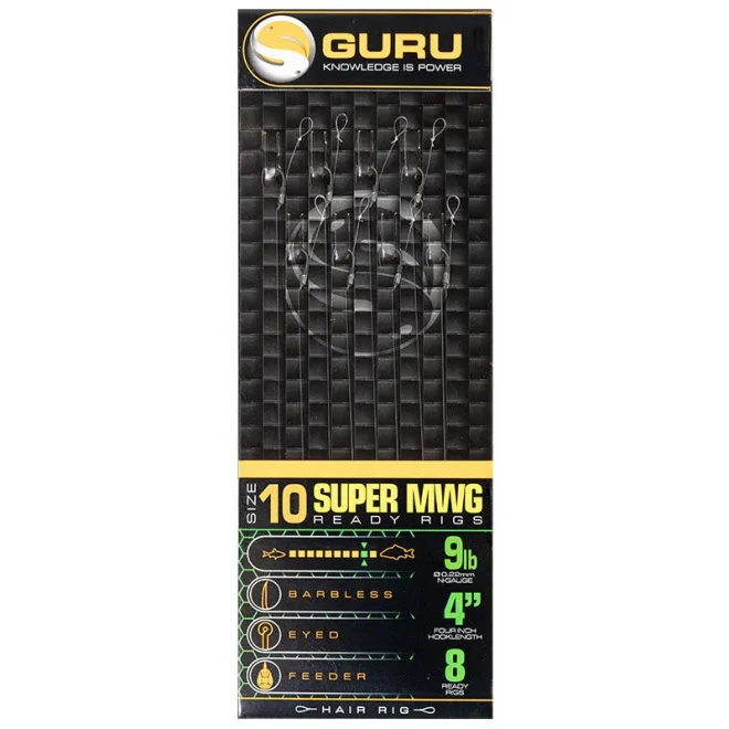 Guru SMWG Standard Hair Rig 4 Inch 0,22 mm 10