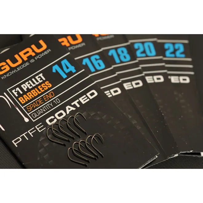 Guru F1 Pellet Barbless Hook 20