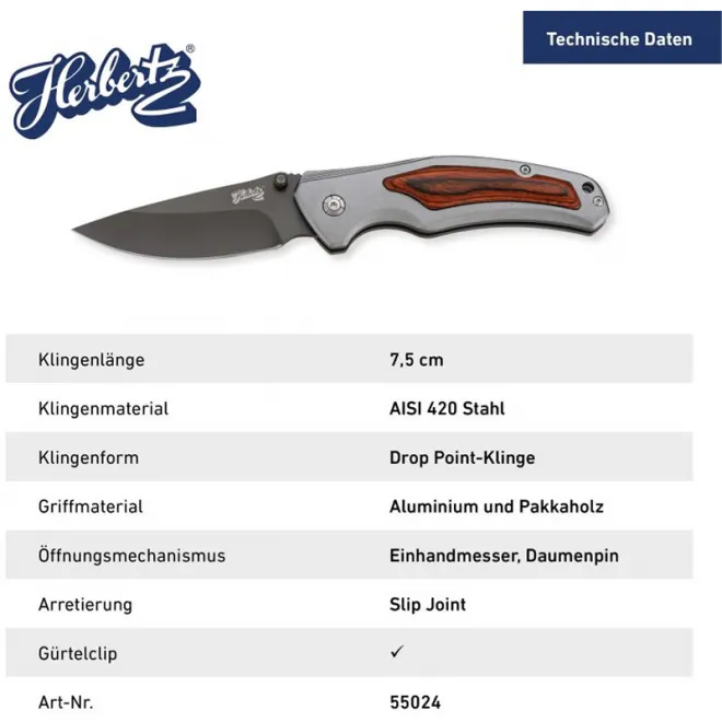 Herbertz Einhandmesser 55024