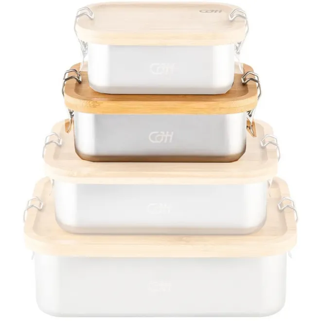 CJH Edelstahl Lunch Box M