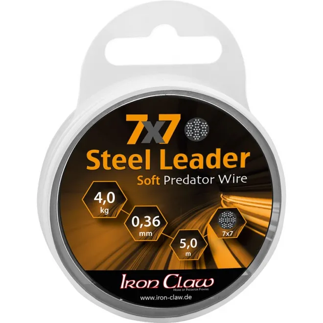 Iron Claw 7x7 Steel Leader 15 kg 5 m