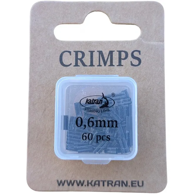 Katran Crimps 0,60 mm 60 Stück