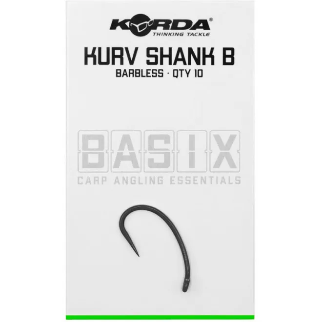 Korda Basix Kurv Barbless - Size: 8