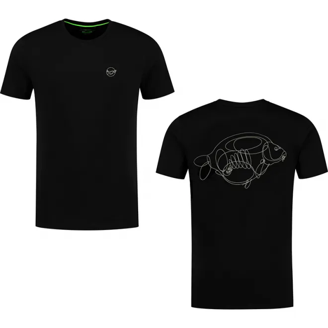 Korda One Liner Tee Black M
