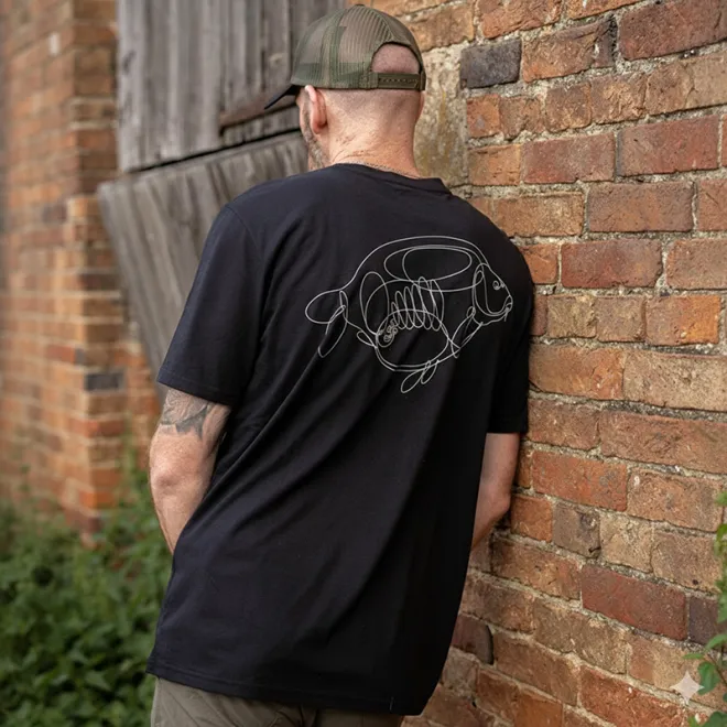 Korda One Liner Tee Black M