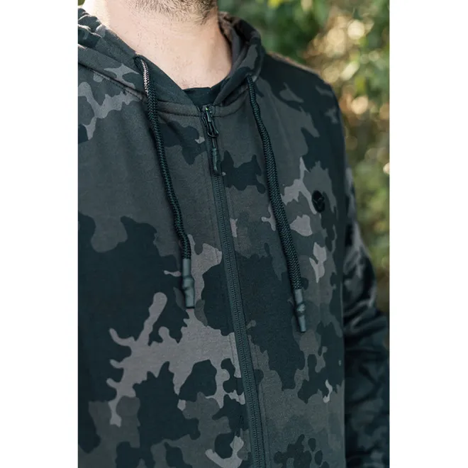 Korda Zip Hoodie Black Kamo M