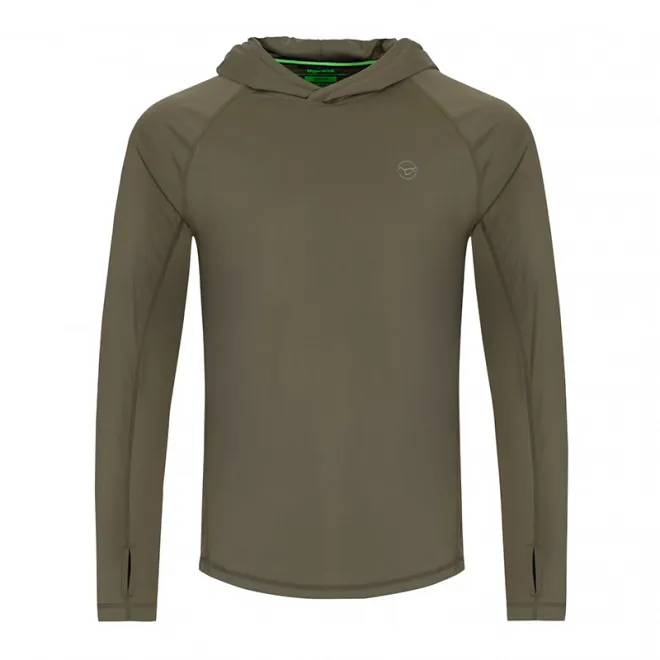 Korda UPF Hooded Top Dark Khaki M