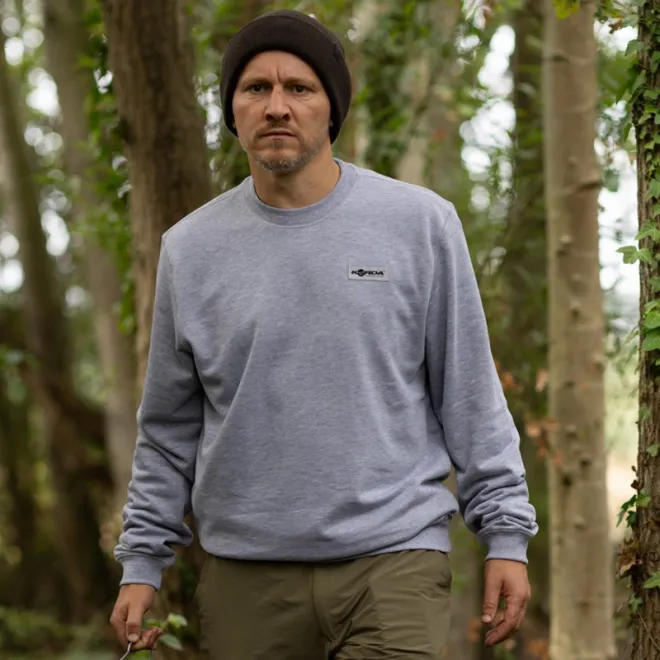 Korda Patch Crewneck Heather Grey M