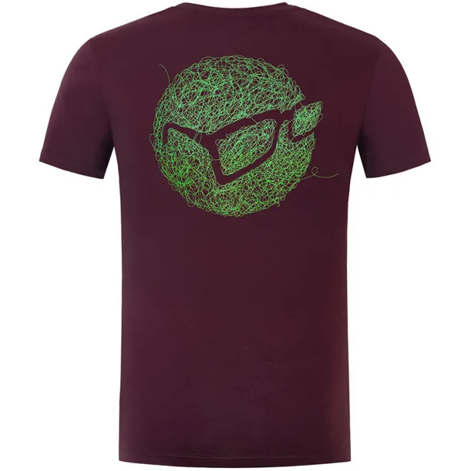 Korda Birdsnest Tee Burgundy M