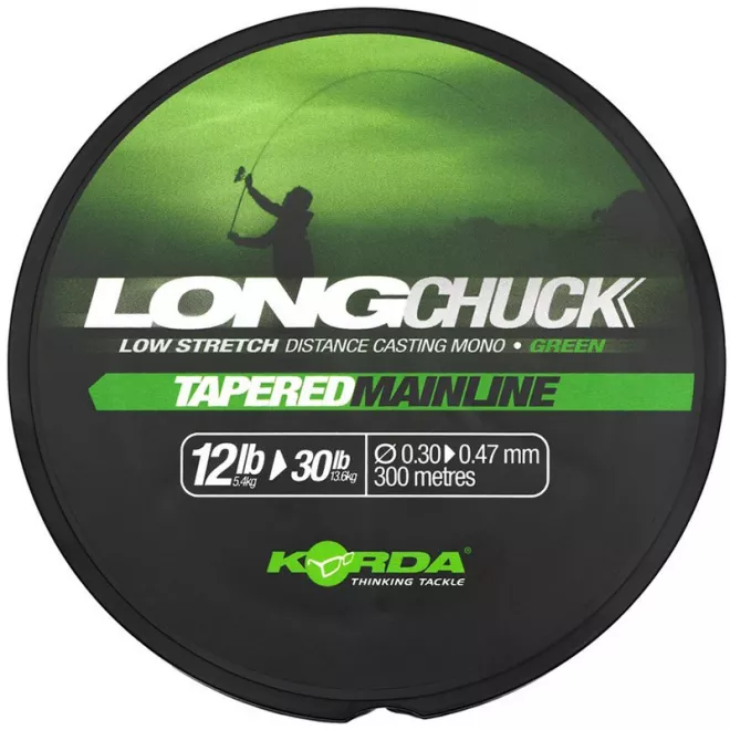 Korda LongChuck Tapered Mainline Green 12-30 lb/0,30-0,47 mm