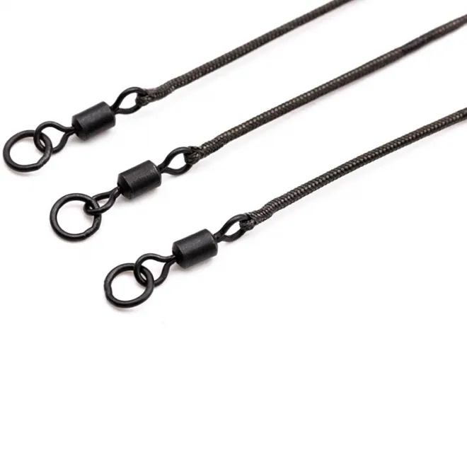Korda Kable Leadcore Leader Ring Swivel 50 cm Weed