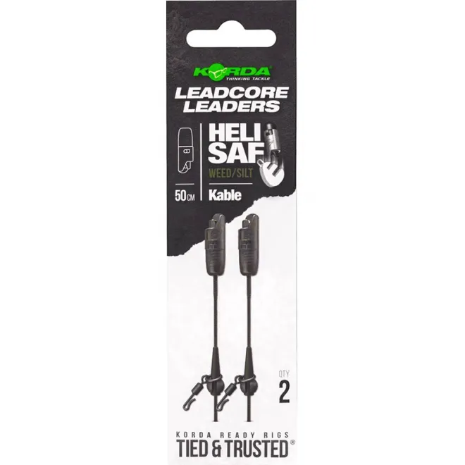Korda Kable Leadcore Leader Heli Safe Weed 50 cm