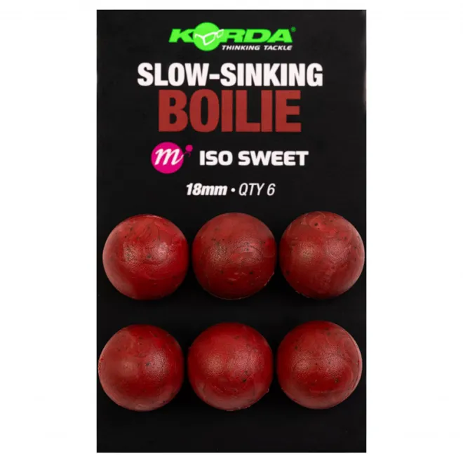 Korda Slow Sinking Boilie ISO Sweet 18 mm