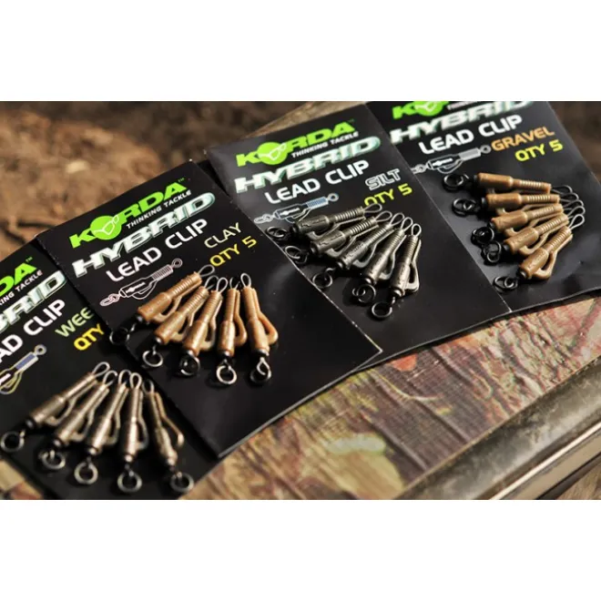 Korda Hybrid Lead Clips - Silt