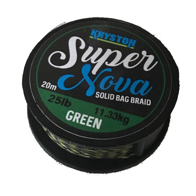 Kryston Super Nova Solid Bag Braid Weed Green - 20 m - 25 lb