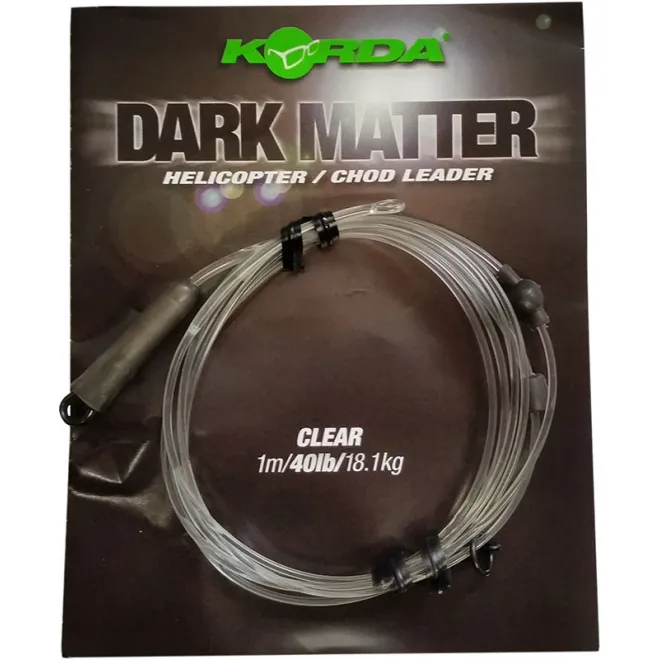 Korda Dark Matter Helicopter Chod Leader - Clear