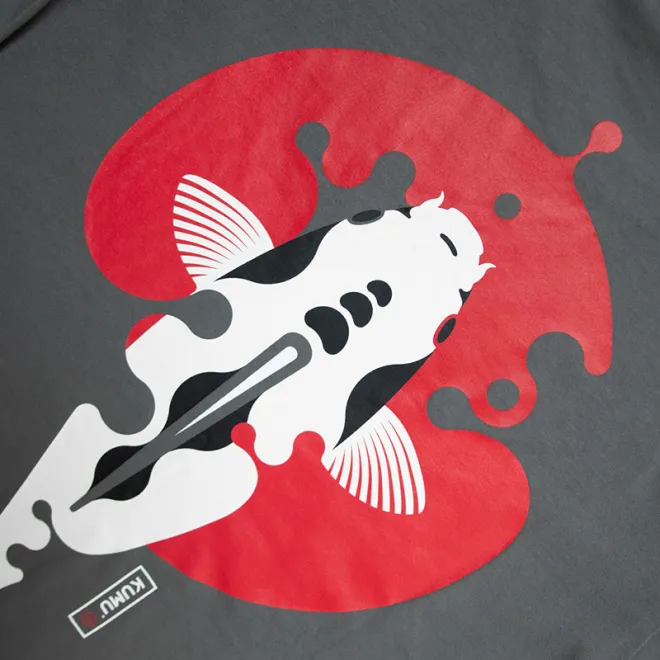 Kumu Rising Sun Grey Tee M