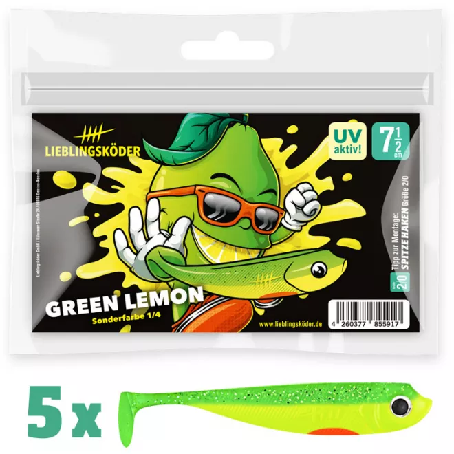 Lieblingsköder 7,5 cm - Green Lemon