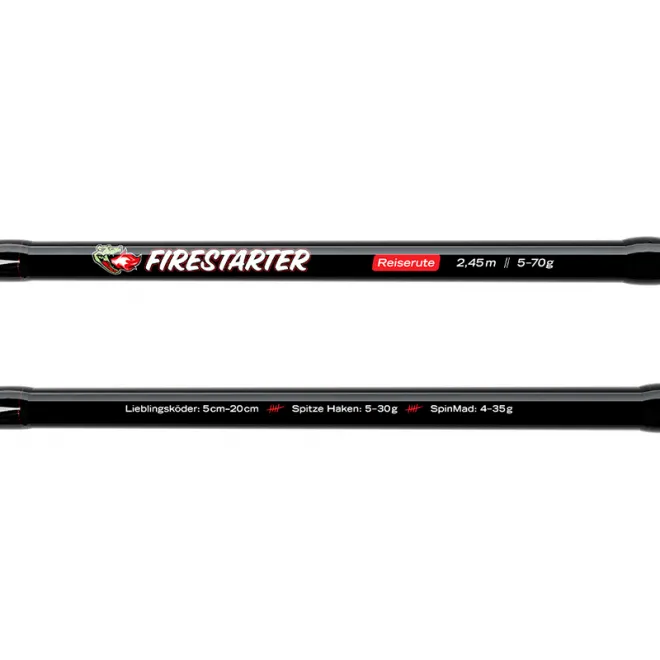 Lieblingsköder Firestarter Reiserute 2,45 m
