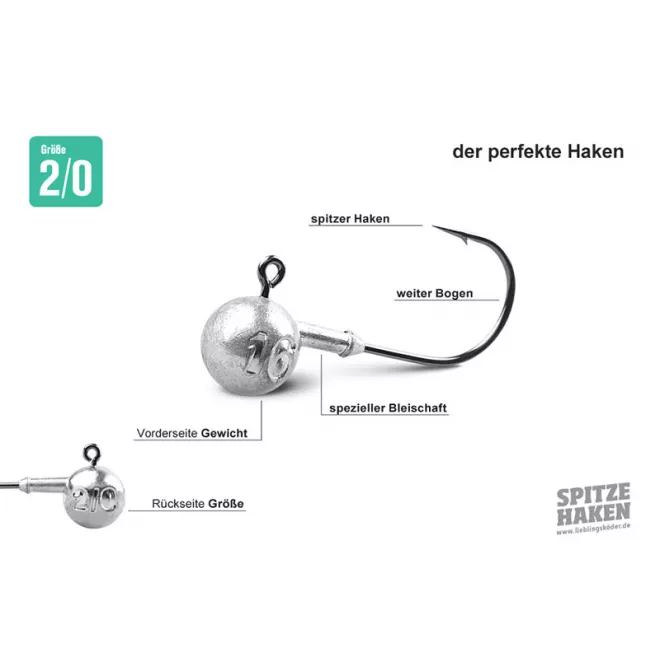Lieblingsköder Spitze Haken 2/0 - 16 g