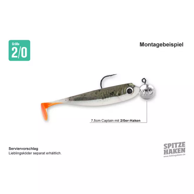 Lieblingsköder Spitze Haken 2/0 - 16 g