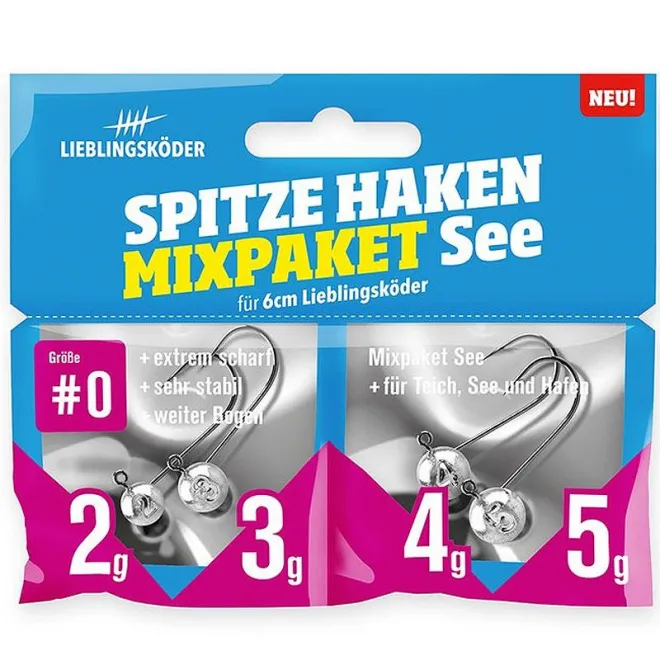 Lieblingsköder Spitze Haken #0 - Mixpaket See