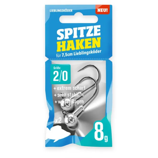 Lieblingsköder Spitze Haken 2/0 - 8 g