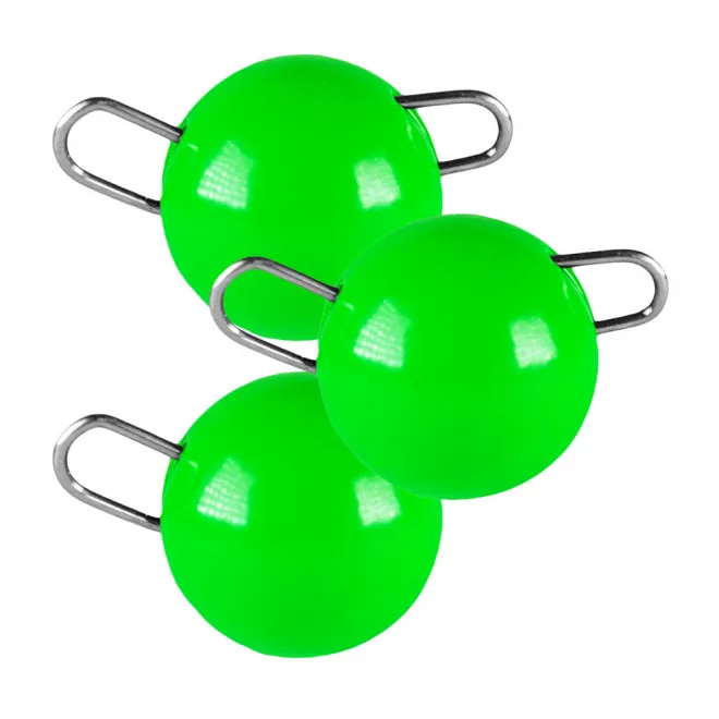 #LMAB Tungsten Chebu Sinker Fluo Green 2 g