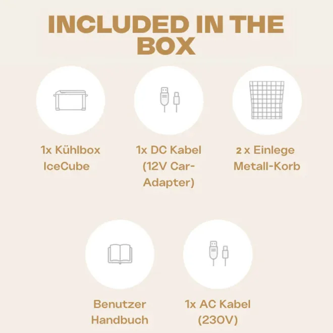Plug-In Festivals IceCube 65 Kompressor-Kühlbox mit 65L und 12/24/230V by Maentum
