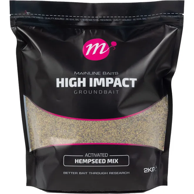 Mainline Baits High Impact Groundbait Activated Hempseed Mix