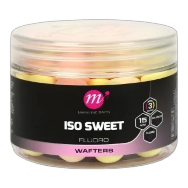 Mainline Baits Fluoro Wafters Pink Yellow White ISO Sweet 15 mm